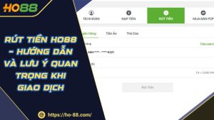 Rút Tiền HO88 – Hướng Dẫn Và Lưu Ý Quan Trọng Khi Giao Dịch